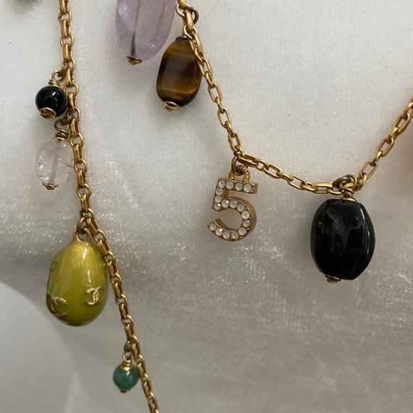 RARE CHANEL Rare Authentic 01A 2001 Multi Charms Animals Crystals Necklace - Picture 8 of 8